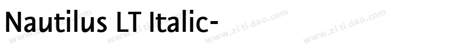 Nautilus LT Italic字体转换